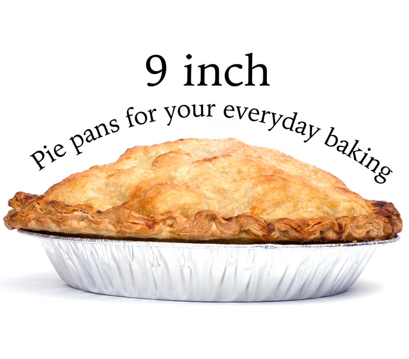Spare Essentials 9" Aluminum Foil Pie Tins (25 Pack), Disposable Aluminum Pie Pans, Foil Pans for Baking, Cooking, Freezer Safe, Round Foil Pans, Foil Plates Perfect for Quiche, Tarts, Pies, & Takeout Spare Essentials - Image 2